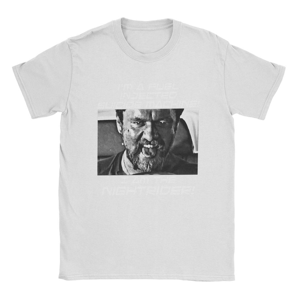 Hipster Nightrider Mad Max T-Shirts Herren Rundhals-T-Shirts aus reiner Baumwolle Kurzarm-T-Shirt Sommerkleidung