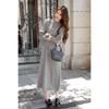 Mokana Hepburn Style Holiday Vest & Long-Sleeve Dress Set