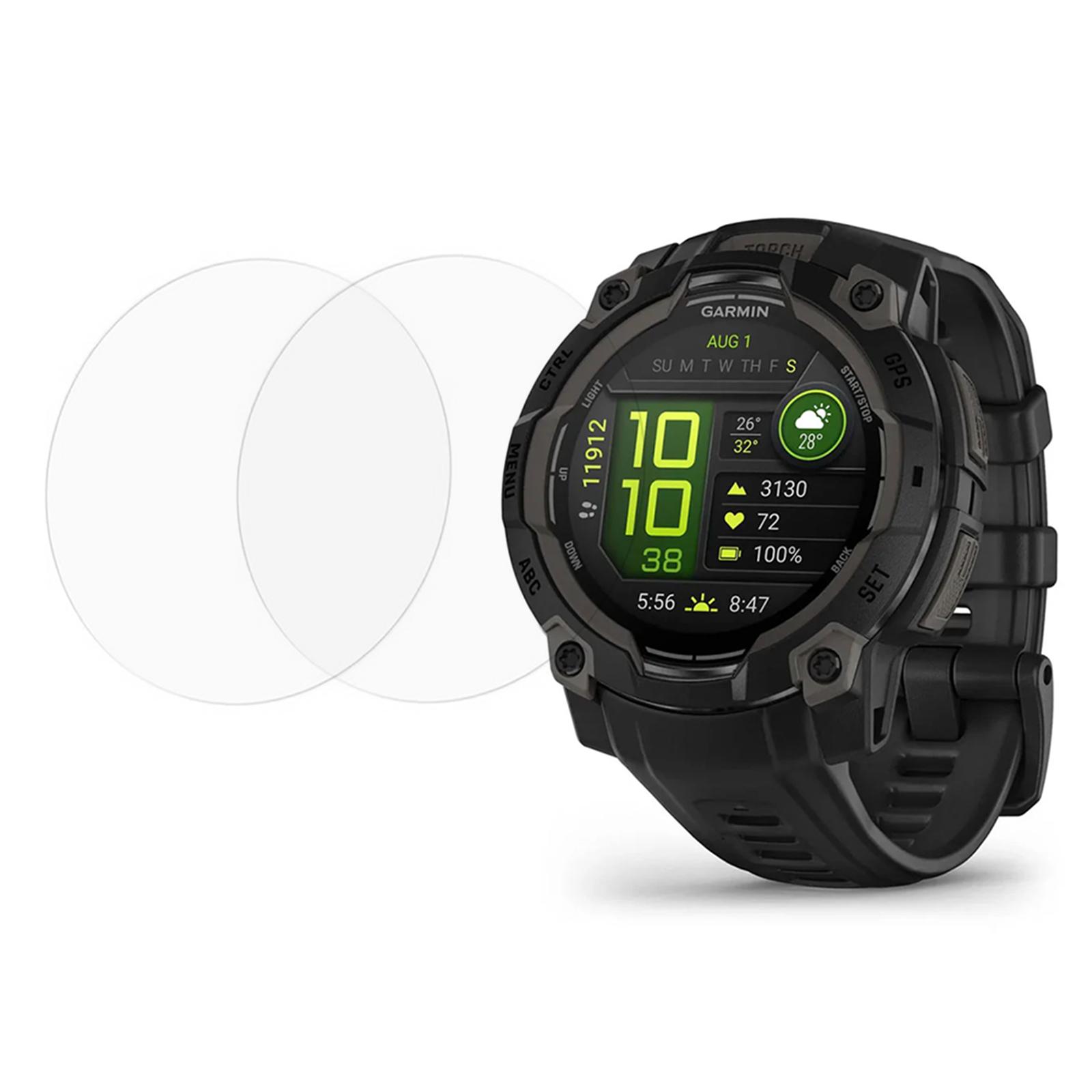 

2Pcs For Garmin Instinct 3 50mm Watch Screen Protector Clear TPU Film A