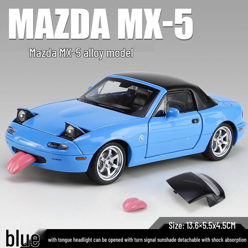 

Mazda MX-5 Кабриолет 1:32 Модель автомобиля из сплава со звуковыми и световыми эффектами