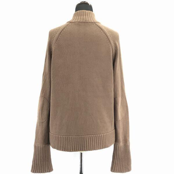 POLO JEANS COMPANY Cotton Knit Jacket [Women’s L/Brown] Ribbed Cuffs Elbow Patch Double Pockets(USED)