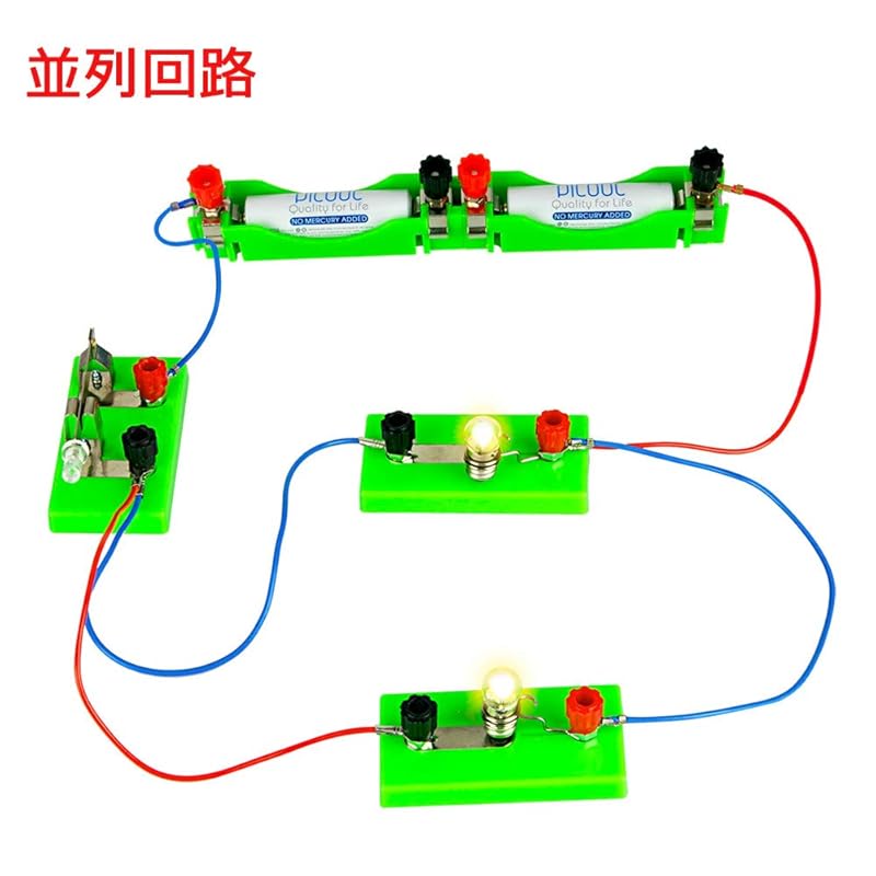 OSOYOO Elektrischer Schaltungsversuchskasten, Reihenschaltung, Parallelschaltung, Elektrizität, Leistung, Lernspielzeug, Wissenschaftliche Bildungsgeräte,