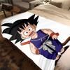 1PZ Coperta Morbida in Flanella con Stampa Carina di Son Goku, Alta Qualità per Tutte le Stagioni, Decorazione per la Casa, Calore e Comfort, Perfetta per Regali di Natale