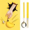 Bananen-Aufbewahrungsbox Tragbares Geschirrset 304 Edelstahl Picknick-Dinner-Set