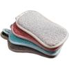 1/4pcs Reusable Sponges Kitchen Non Scratch Microfiber Sponge Scrubber Sponge for Kitchen Cleaning Dishes and Pots