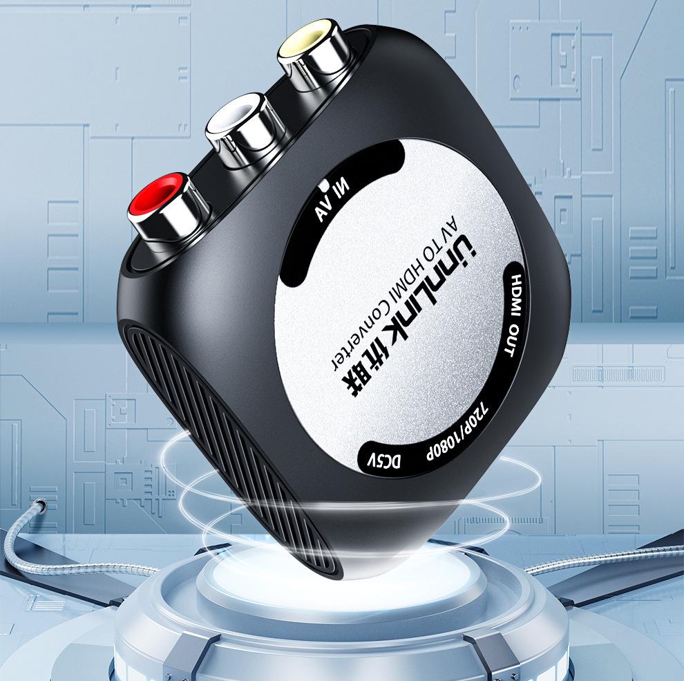 High-Definition HDMI to AV Converter for Connecting Game Consoles to Older TVs