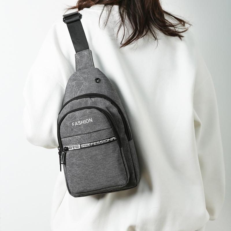 Chest Bag Diagonal Leisure City Simple Oxford Cloth Chest Bag Simple Shoulder Crossbody Bag Leisure Bag Portable Chest Bag