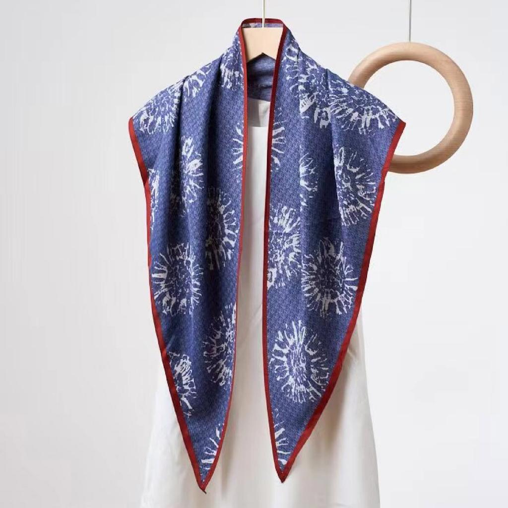 Waist Accessories Triangle Silk Scarf Waist Seal Women'S Decoration With Dress Waist Belt Accessories Scarf Vintage Polka Dots