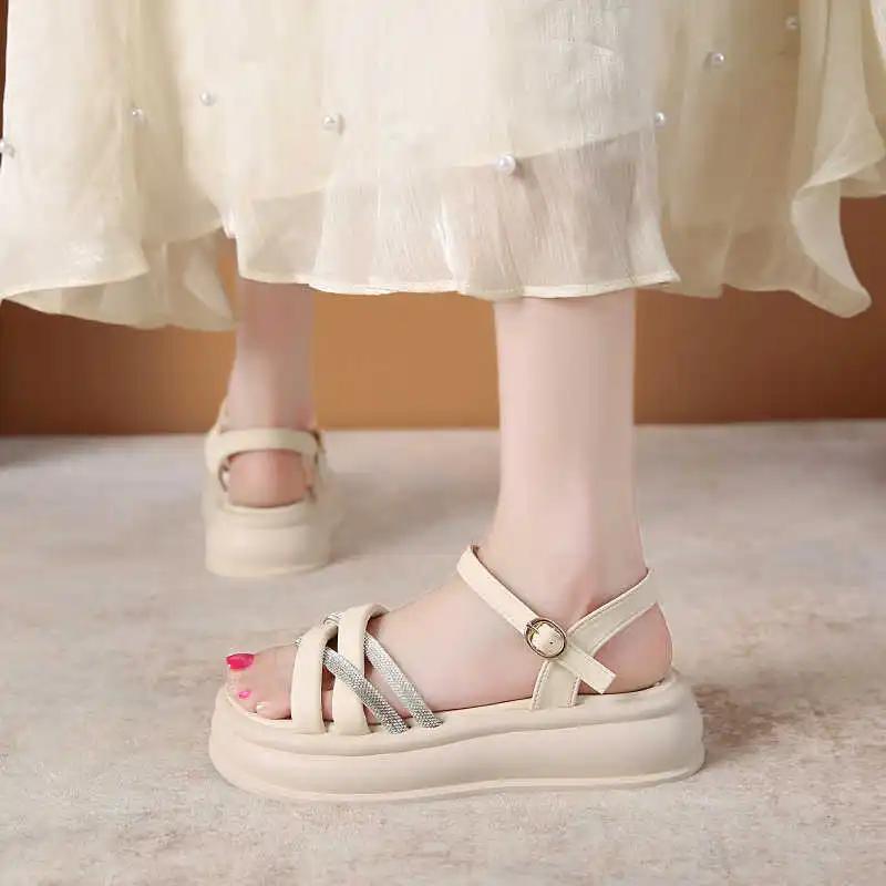 Drawstring Breathable Slipper That Does Not Slip Women's Closed Toe Sandals Shoes Tenisky Panske Sneakers Sport New Season