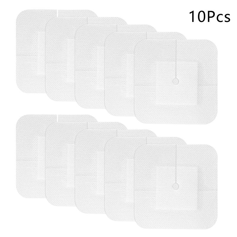 10/5Pcs Medical Drainage Tube Sterile Wound Dressing Non-Woven Patch with Hole for Renal Puncture Urinary Catheter Fixation