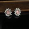 Mermaid Tears Symphony Oval Pearl Stud Earrings Fashion Elegance Temperament Earrings Light Luxury Premium Earrings