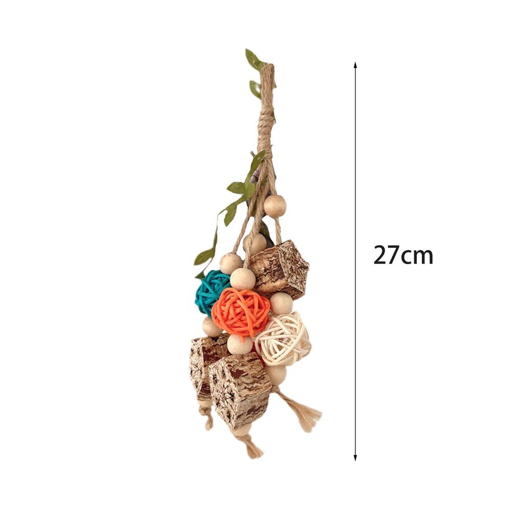 Parrot Toys Chew Exercise Accessories Hanging Swing Cage Bite Parrot Chewing Toy for Conures Lovebird Parakeets Cockatoos Macaws