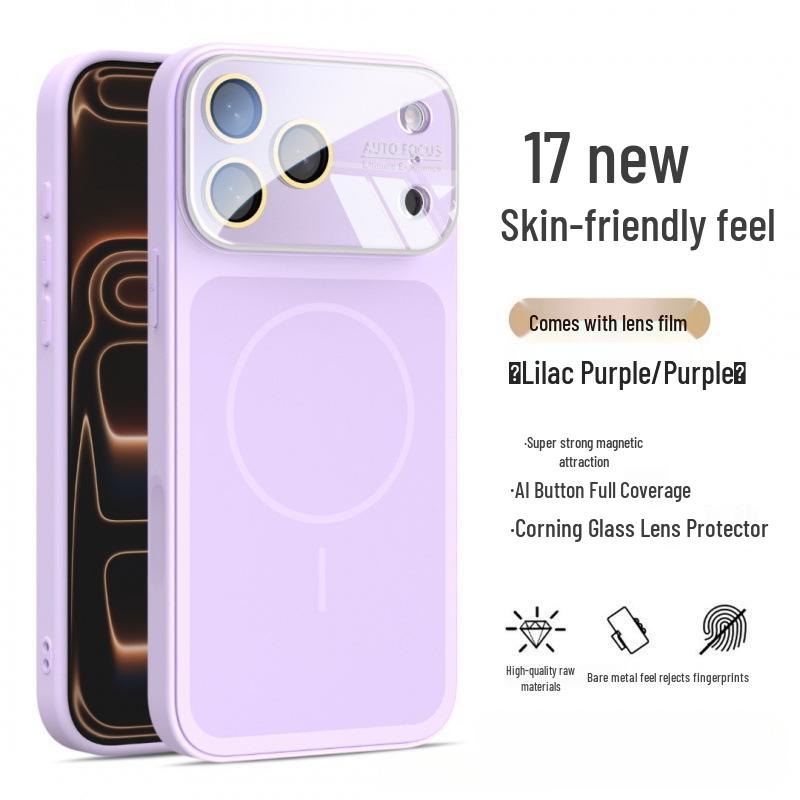 

iPhone 17 PRO MAX Two-tone Silicone Magnetic Case with Large Window 17 Pro Max