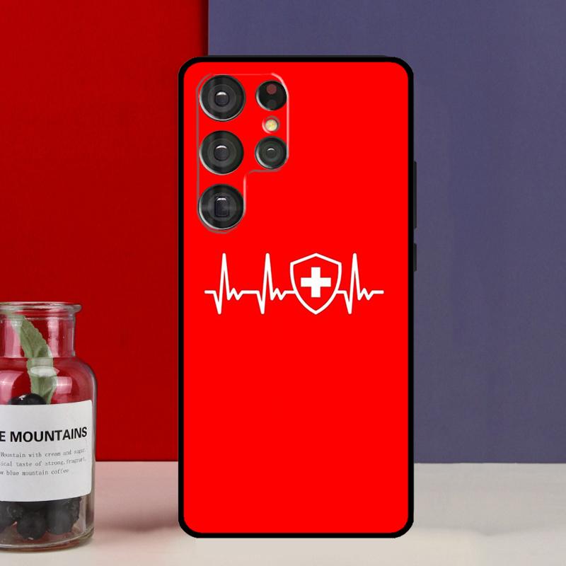 Schweiz Schweizer Flagge Hülle Für Samsung Galaxy S20 S21 FE Plus Note 20 Ultra S8 S9 S10 Note 10 Plus TPU Hülle