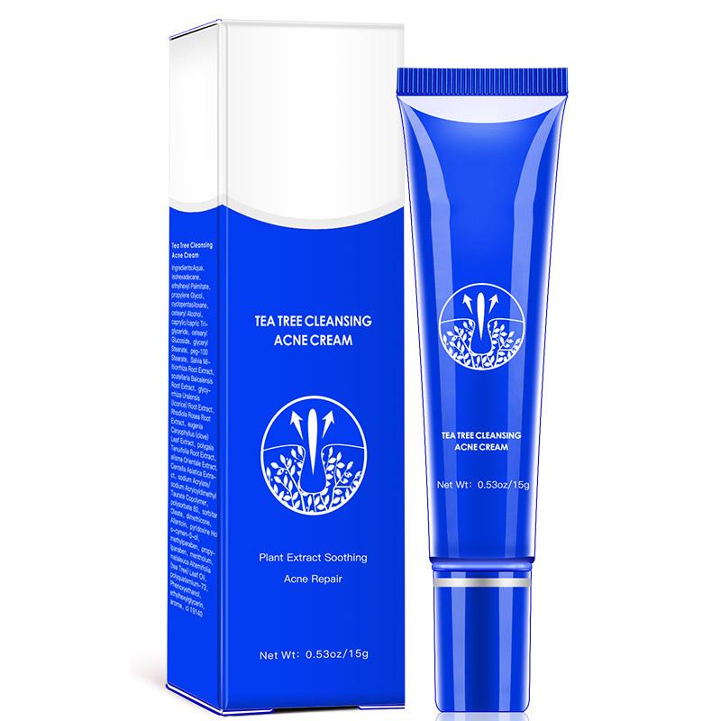 

Очищающий крем для лица против прыщей с маслом чайного дерева 15г