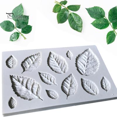 Chocolate Mold Baking Leaf Design Easy Cleaning Silicone DIY Ovenproof Cake Mould for Fondant