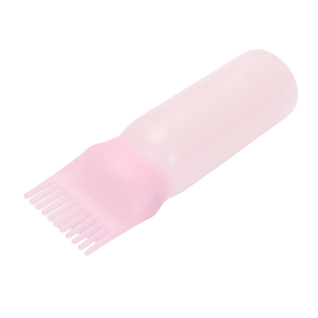 Flacone Applicatore Pettine Radici Semi Trasparente per Olio Applicatore per Tinta Capelli 160ml per Casa Salone