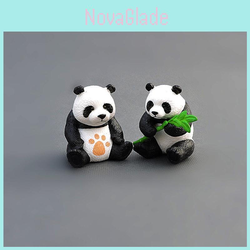 Adorable 4pcs/set Lovely Mini Panda Action Figure Collection Toys For All Ages