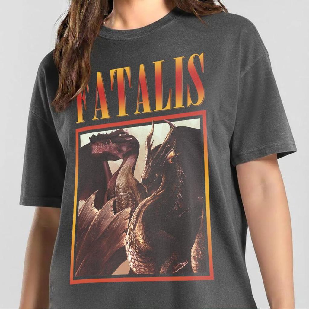 Fatalis Vintage T-shirt, Fatalis Tee, Fatalis Monster Hunter SweaT-Shirt