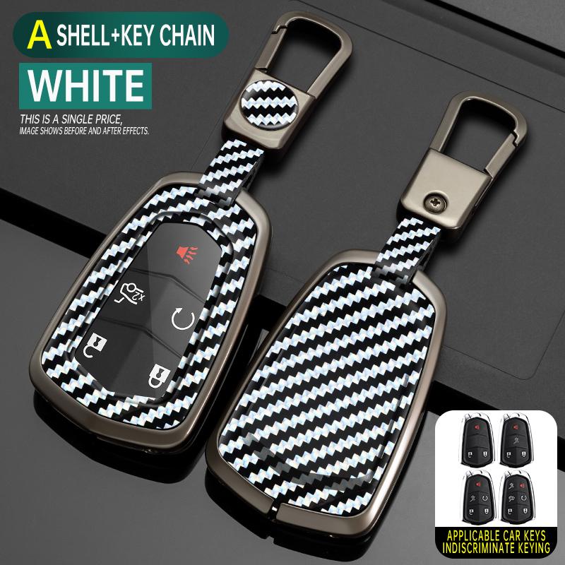 Styling Mouldings Alloy Car Remote Key Case Cover Protect Shell Bag For Cadillac ATS XTS XT5 XT4 CT6 XT6 CTS DTS ESV STS ELR Esc