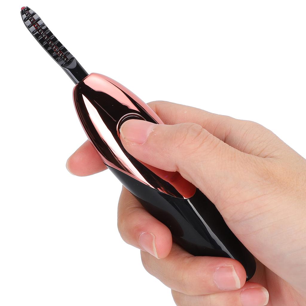 Electric Hted Eyelash Curler Digital Longlasting Electric Eyelash Curler for Women(  Red )