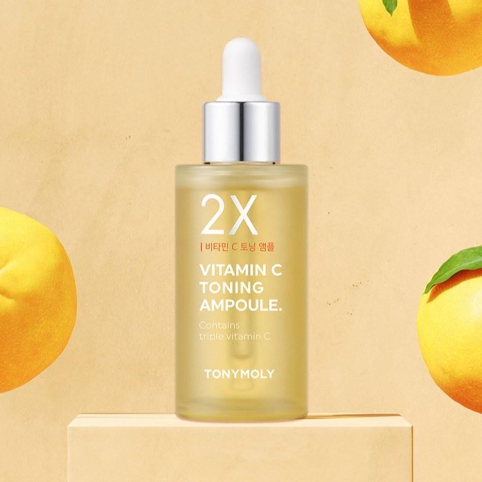 TONYMOLY 2X Vitamin C Toning Ampulle, 50ml, 1 Stück