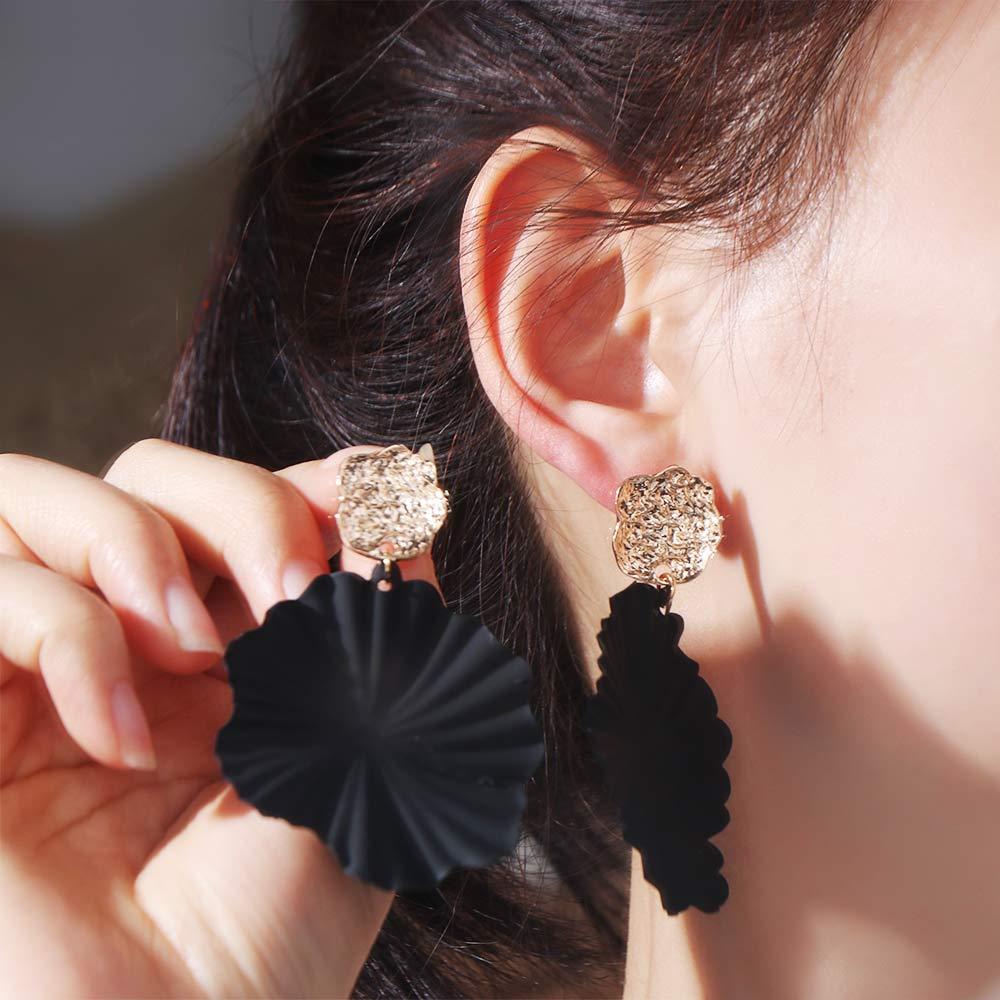 Ear Decor Vintage Long Earrings Elegant Exaggerated Earrings Spiral Flower Earrings  Girls Gift
