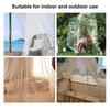Single Door Mosquito Net Bed Canopy Solid Color Design Good Breathability Easy Installation