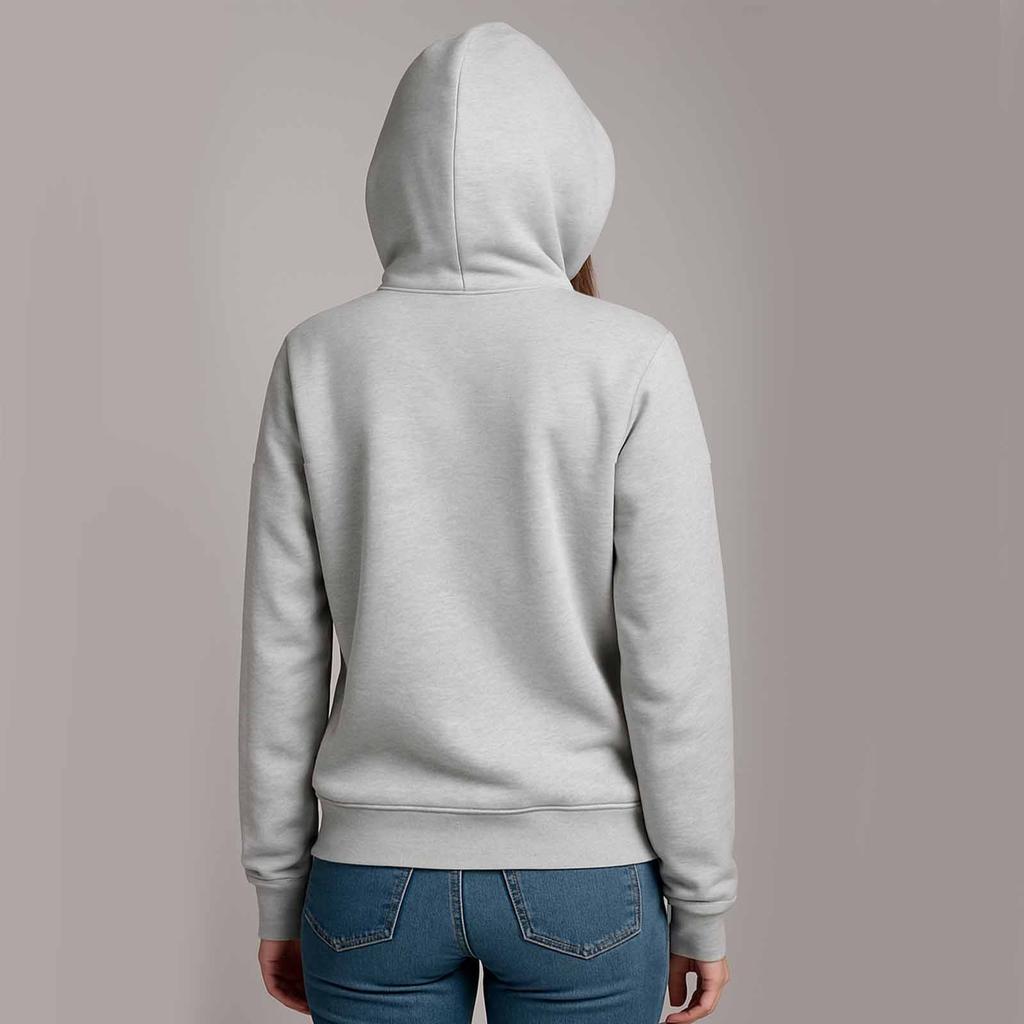 Unisex Hooded Casual Long Sleeved Solid Color Zipper Loose Sweatshirt Jacket