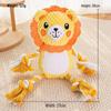 Bite-Resistant Plush Dog Toy: Lion & Hippo Molar Chews To Relieve Pet Boredom