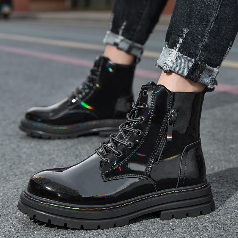 2024 New Arrival Outdoor High Top Men Casual Shoes Leather Fashion Lace-Up Motorcycle Boots Luxury Brand Classic Desert Boots