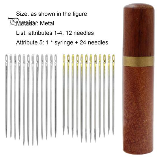 1 set de ac pentru cusături, antideformare, prindere confortabilă, ac portabil pentru orbite pentru femei