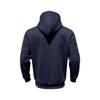 Herren Kapuzen-Arbeitskleidungs-Sweatshirt mit Reißverschluss, gefüttert mit Fleece, lockere Passform, für Pendler, für Herbst und Winter