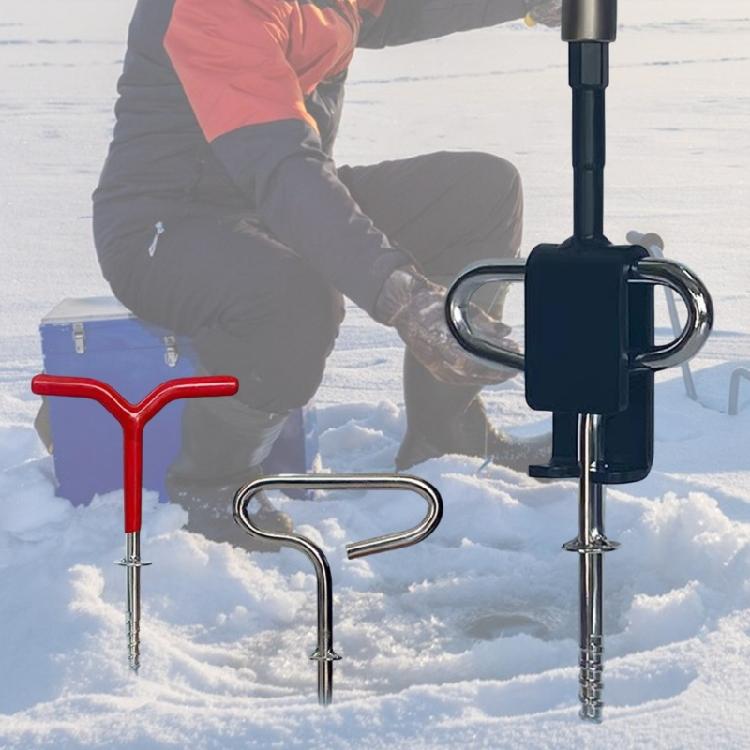 Fischanker Werkzeug für 13mm Bohrer Bohrmaschinenadapter Eisanker Universell zum Aufstellen von Eisfischerei Shelter Zelt
