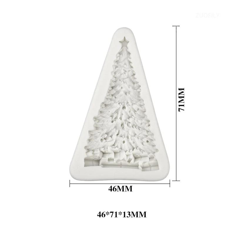New 3D Christmas Tree Silicone Mold Chocolate Fondant Soap Making Art Resin Mould DIY Party Cake Decoration Kitchen Baking Tools