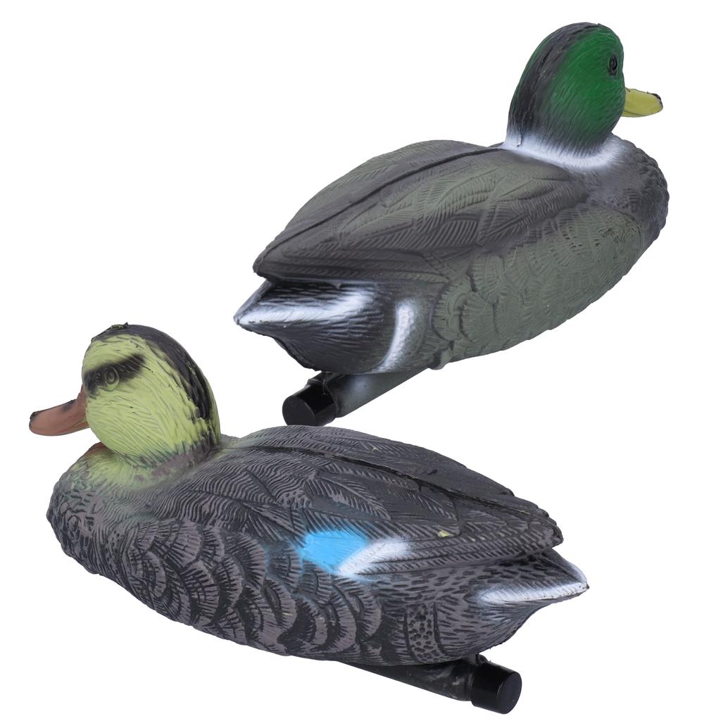 Floating Duck, Plastic Duck Realistic Decoy Simulation Mallard Yuanyang Decoy with Weighted Keels for Garden Pool Yard Lake Decoration