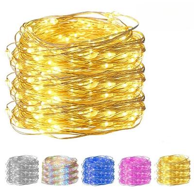 10M USB LED String Lights Copper Silver Wire Garland Light Waterproof Fairy Lights For Christmas Wedding Party Decoration