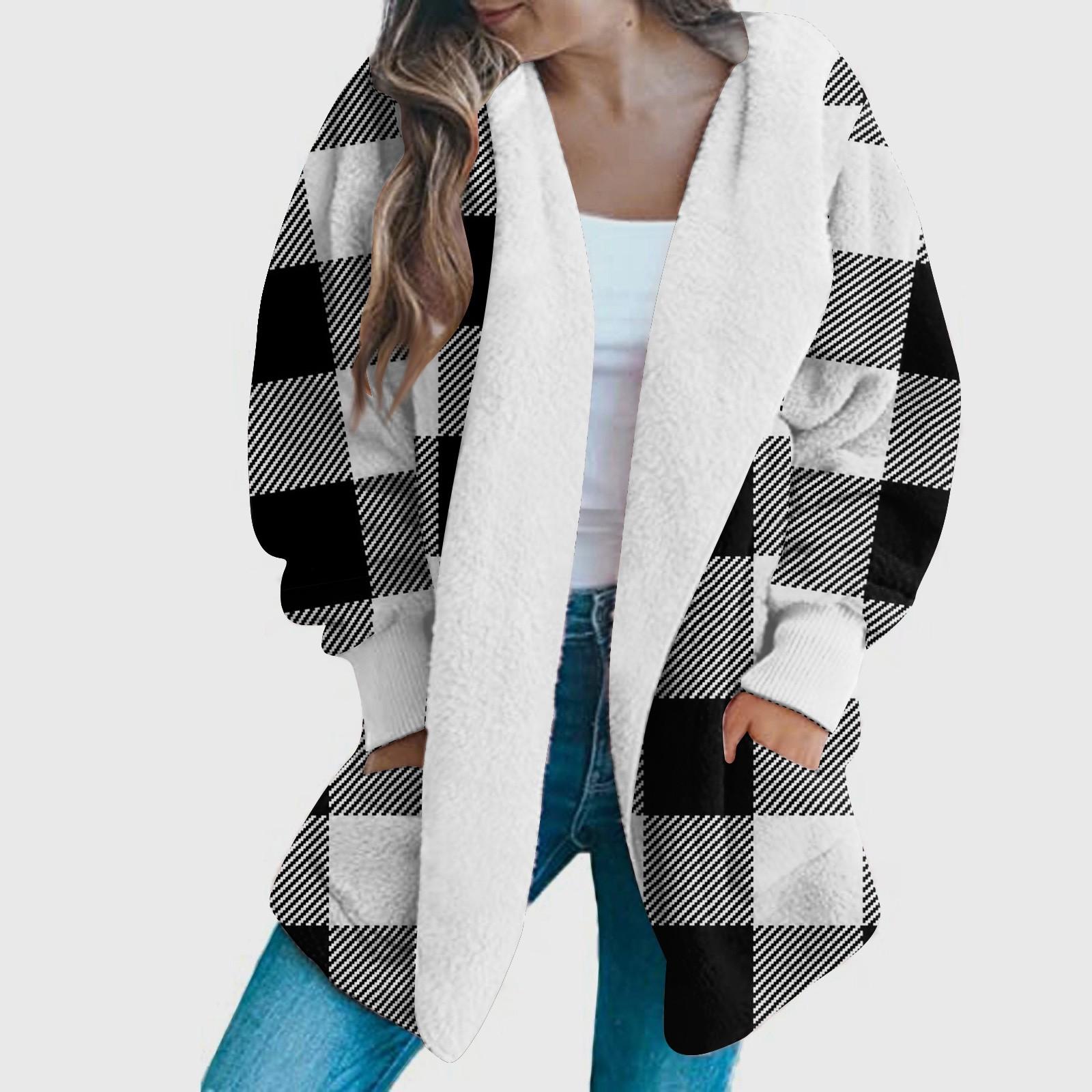 

Модный женский длинный рукав вязаный и зимний кардиган свитер однотонное пальто L чёрный