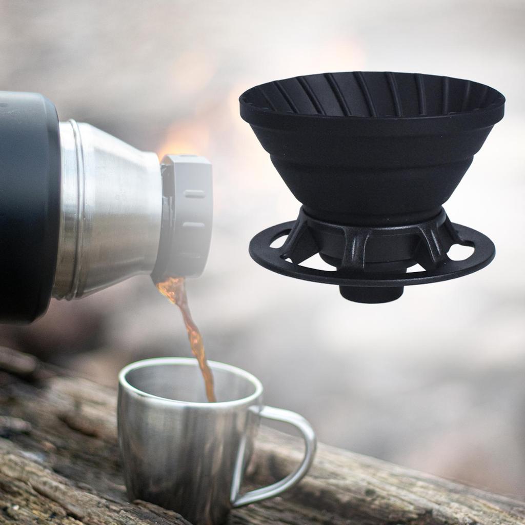 Coffee Dripper Filter Cone Filter Holder Foldable Service for 1 to 2 Cups Coffee