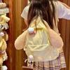 Cookieann Shoulder Plush Backpack Cartoon Bag Large Capacity Zipper Design