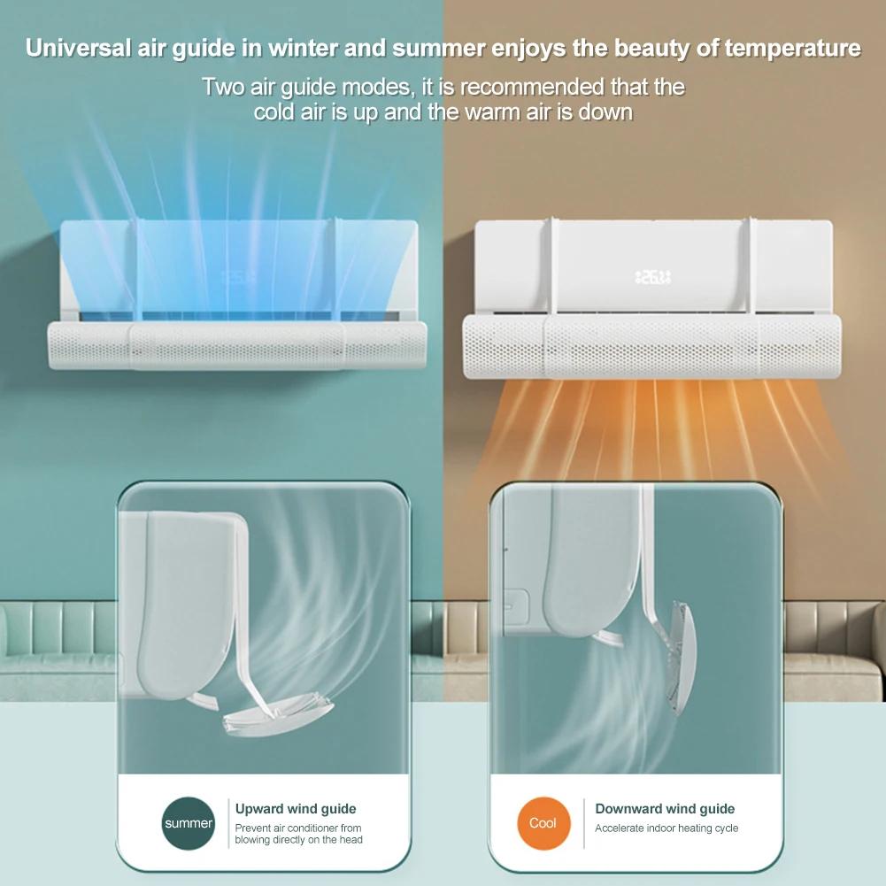 Air Conditioning Anti-Direct Blowing Outlet Baffle Wall-Mounted Windshield Exhaust Baffle Non Install Air Conditioner Windshield