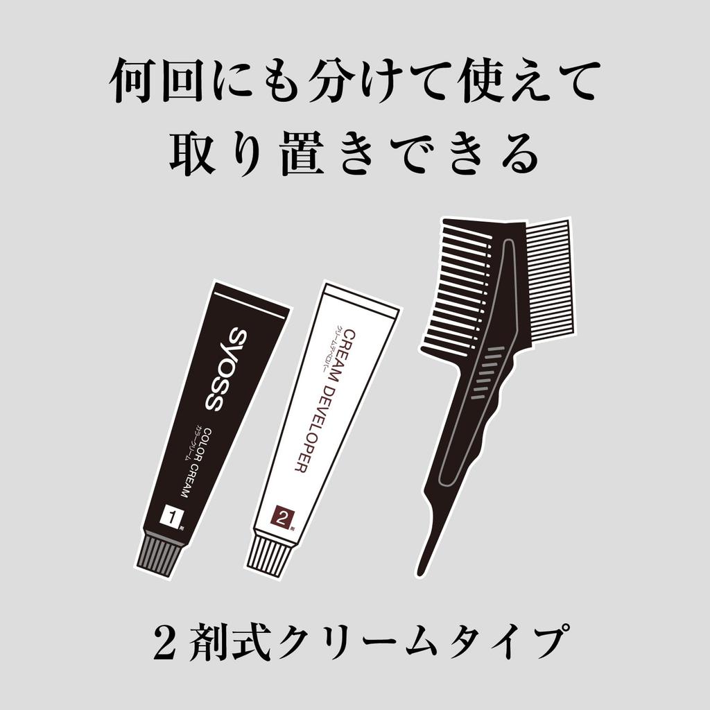 Syoss Hair Color Cream 5N Rich Brown Bottles Gray Hair [Quasi-drug] (2 + Bonus) [Salon-Quality Dye]