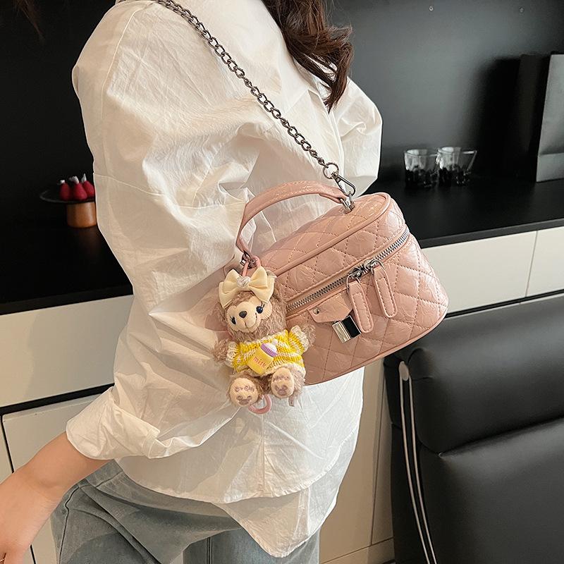 Premium Sense Küçük Kokulu Rüzgar Eşkenar Dörtgen Zincirli Taşınabilir Kutu Çanta Kadın Yabancı Stil Çok Yönlü Omuz Askılı Postacı Çantası