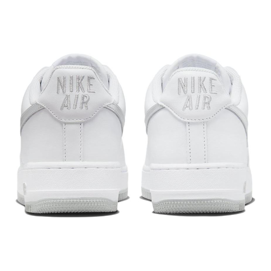 Nike Air Force 1 Low Color of the Month - White Silver Unisex Sneakers Metallic-Silver Metallic-Gold DZ6755-100