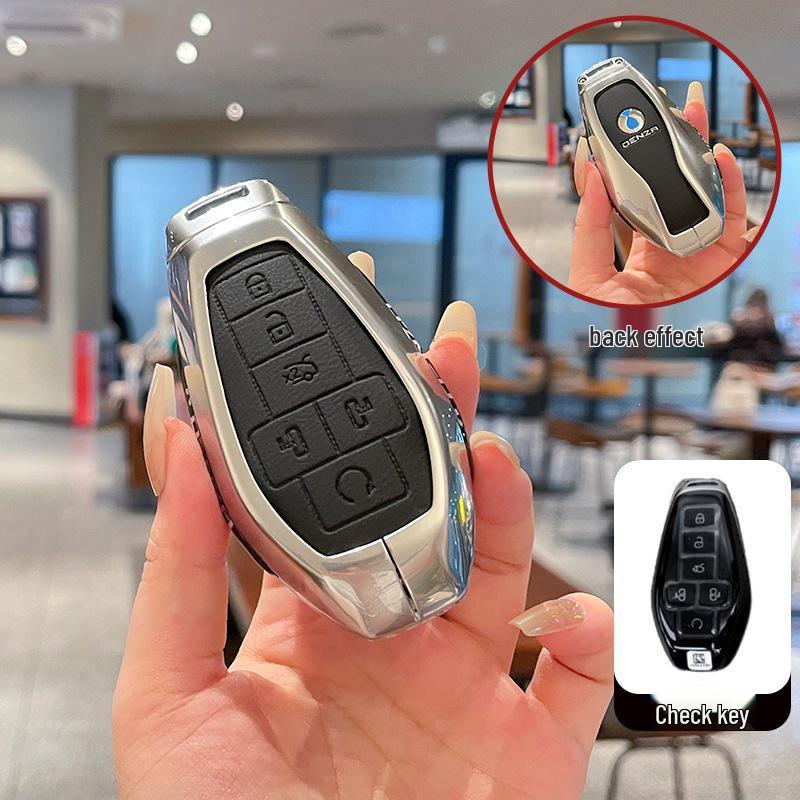 

Denza 2025 D9 Key Case for Luxury Flagship Model - Metal & Leather with Advanced Buckle
