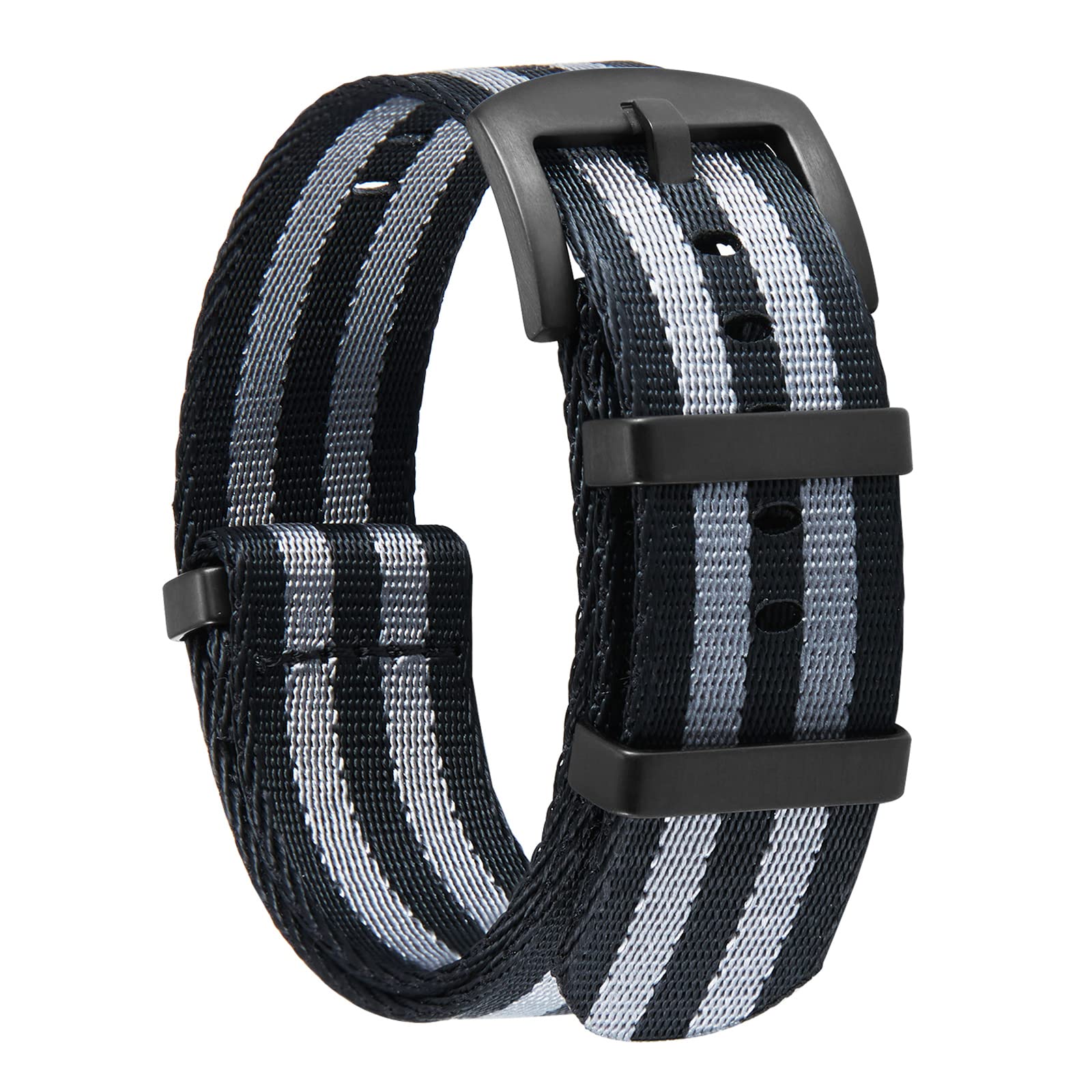 

BINLUN Watch Strap Nylon Thick, 0.7 inch (18 mm), 0.8 inch (20 mm), 0.9