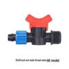Agricultural Water-Saving Straight Valve: Lock Nut Male Thread, 16/20AK Drip Connector for Greenhouse and PE Pipes.