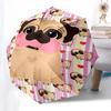 Pug, Cute- Automatic Umbrella, Four Seasons Portable Folding Umbrella, Suitable for Men and Women, Travel, Daily Compact Umbrella, Outdoor A