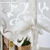 1PZ NAPEARL Tenda Romana Jacquard Tulle Trasparente Corta Decorazione Finestra per Cucina Soggiorno