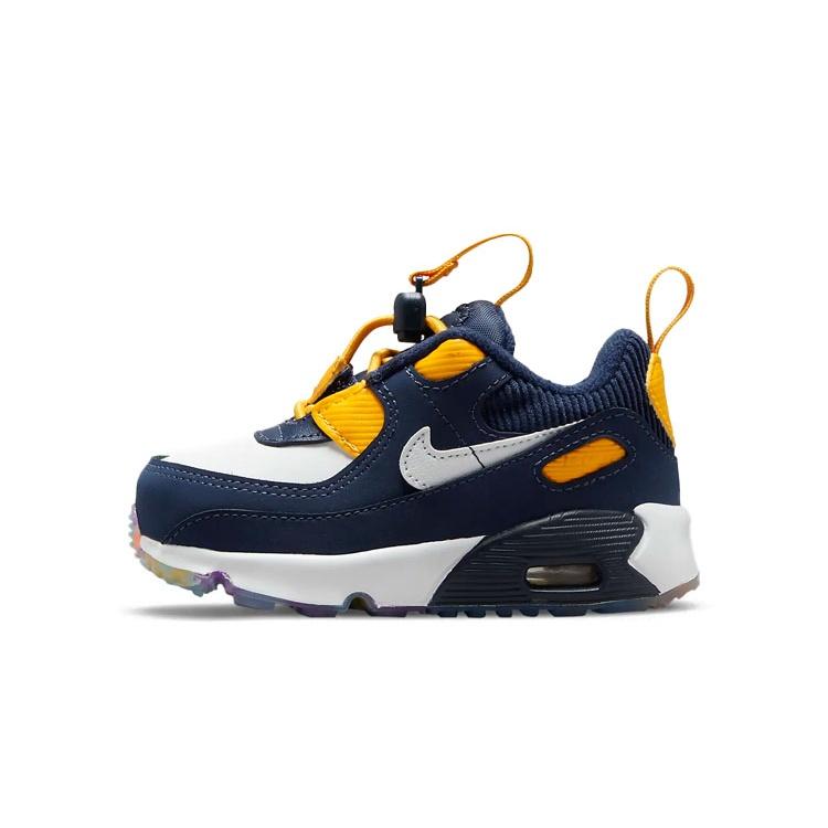(TD) Nike Air Max 90 Toggle SE Midnight Navy University Gold Baby DH9571-400 EU 22